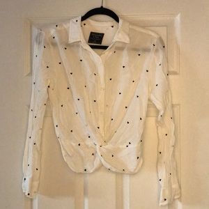 Cropped heart top